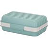 nuodwell - Portasaponetta realizzato a mano, impermeabile e antigoccia, scatola per sapone sigillata e portatile, per casa e viaggi (Blu zaffiro)