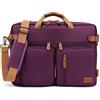 CoolBELL 17,3 Pollici Convertibile Borsa Zaino Borsa per Laptop Borsa Messenger Tracolla per PC e Portatile/Lavoro/Uomo/Donna/Affari/Viaggio(Viola)