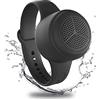 Momoho Altoparlante Bluetooth Impermeabile Speaker Portatile Mini Cassa Indossabile da Polso IPX7, Supporto Scheda SD Musica per Uso Esterno Doccia Feste Gita (Black)