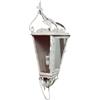 Biscottini Lampada elettrificata a sospensione industrial L28,5xPR16,5xH61,5 - Lampadario moderno - Lampadario in ferro finitura bianca anticata