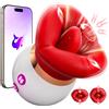 Soulour Vibratoreper Donna Clotoride mit APP, Succhia Clotoride per donna Vibratore, Sexytoysys donna Vibratori Stimolatore Femminile Rotazione a 360 gradi con modalità 3x10 Vibratore Donna Sex Toys