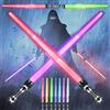 SIXSSSM 2 Pezzi Spada Laser, 2 in 1 Spada Laser Giocattolo, Spade Laser per Bambini, Light Up Sword, Lightsaber Light Up Toy, Lightsaber Toy, per Natale Halloween Compleanno Cosplay