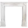 Rebecca Mobili Cornice Decorativa Shabby, Caminetto Finto Legno, Bianco, Design Vintage, Living - Misure 100 x 105 x 21 cm (HxLxP) - Art. RE4863