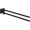 GROHE Quickfix Start Cube, Portasciugamani da Parete Per Bagno Metallo, Fissaggio Nascosto, Viti e Tasselli Inclusi, 438 mm, Nero Opaco, 409762430