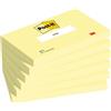 Post-It Foglietti Post-it, Canary Yellow, 76 mm x 127 mm, 100 foglietti/blocchetto, 6 blocchetti/confezione