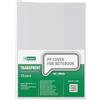 D.RECT Set di 25 Copertine per Quaderni, Formato DIN A4, Trasparenti, in Pellicola di Polipropilene Resistente e Lavabile, Spessore 90 mic