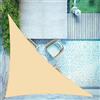 LOVE STORY Vela Ombreggiante Impermeabile 4x4x5.65m Triangolare Tenda a Vela Parasole PES Protección Rayos UV per Esterno, Giardino，Terrazza，Sabbia