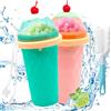 DAZZTIME Shake Slush Cup 2 piece set,Frozens Squeeze Cup,Slushy Maker Cup,Smoothie DIY Homemade Smoothie Cup,With 2 In 1 Straw And Spoon,Frozen Smoothies Cup for Everyone,Coppa Frullato Congelato