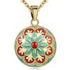 EUDORA Harmony Ball Chiama Gli Angeli Collana di Gravidanza Mughetto Iris Bola Dolce Adorabile dei Monili Delle Donne del Pendente Dell'annata dei Monili, Catena 76.2cm + 114cm (Fiocco di Neve)