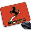 My Cust Tappetino Mouse Pad Personalizzabile gadget compatibile adatto a/per appassionati dello stile del cavallino nero Style Maranello - prodotto non ufficiale -