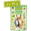 GranataPet DeliCatessen Kitten/Junior pollame umido per gatti, cibo per gatti per buongustai, cibo senza cereali e senza zucchero, 6 x 85 g