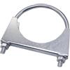 SKIR'CO (1 pz) Morsetto per tubi per tubi di diametro 100 mm, morsetto con bullone a U, staffa per tubi zincata