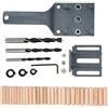 Joyzan Kit Guida Di Perforazione, Dima Fori A Tasca 6 8 10mm Guida per Spinatura Legno Angolo Lavorazione Falegnameria Posizionatore Oblici Clip Posizionamento Regolabile Foratura Puncher Locator Carpenteria