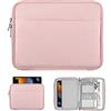 TiMOVO 9-11 Borsa per Tablet per iPad 11 Pollici A16 2025, iPad 10a Gen. 10.9, iPad 10.2, iPad Air 11/5a/4a Gen. 10.9, Galaxy Tab A9 Plus 11, Custodia per il Trasporto con Tasca, Rosa