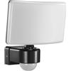 EL-HOME ‎Faretto da esterno LED "EL HOME" ML-40B7 con sensore di movimento 10 m / 240° PIR, 30W, 2200lm, sensore crepuscolare, IP65, AC 230V - per uso esterno, applique, lampada da giardino, faretto - nero