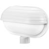 EURA Lampada per facciate "EL HOME" ML-10B7 con sensore di movimento 180° PIR, E27 - per esterni, applique, portalampada da giardino, portalampada - bianco