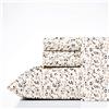 Poppy & Fritz Collezione percalle, set di lenzuola, 100% cotone, fresco e fresco, leggero e traspirante, per letto matrimoniale XL, leopardato