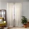 Elrene Tenda a pannello semitrasparente con nappe macramè, avorio, 132,1 x 241,3 cm (larghezza x lunghezza), confezione da 1