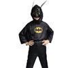 Inception Pro Infinite Costume - Travestimento - Carnevale - Halloween - Super eroe - Uomo Pipistrello - Colore Nero - Bambini Taglia M - 5-6 anni