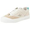 Calvin Klein Jeans Sneakers Vulcanizzate Uomo in Pelle, Beige (Eggshell/Travertine/Fanfare), 42