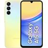 Samsung Galaxy A15 5G, Smartphone Android 14, Display Super AMOLED 6.5 FHD+, 4GB RAM, 128GB, memoria interna espandibile fino a 1TB, Batteria 5.000 mAh, Yellow [Versione Italiana]