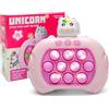 lttorjf Pop It Elettronico, Gioco Quick Push Bubble Game A Spinta Pop Squeeze Toys Per Bambini Pulsante Puzzle Game Giocattoli Divertenti Regalo Per Bambini E Adulti Bubble Stress(Unicorno)