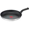 Tefal Comfort Max - Padella da 30 cm, adatta a induzione, antiaderente, rivestimento in titanio, Thermo-Signal, senza PFOA, lavabile in lavastoviglie e forno, in acciaio inox