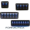 FORNAUTICA PANNELLO QUADRO ELETTRICO CON 6 INTERRUTTORI STAGNI A BASCULA E SPIA DOPPIO LED