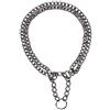 TRIXIE Chromed Double Row Semi-Choke Chain with Strain Relief, 60 cm x 2.5 mm