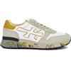 PREMIATA uomo MICK 6613 scarpa sneakers pelle tessuto nylon bianco