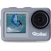 Rollei Fotocamera subacquea Action Cam 9s Plus I 4K 60fps con display selfie, stabilizzazione dell'immagine, time lapse, slow motion, funzione loop I impermeabile fino a 10 m, 65,5 x 43,8 x 26,5 mm
