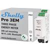 Shelly Pro 3EM (120A), Contatore di Energia Elettrica Trifase, WiFi e Bluetooth, MODBUS, Compatible con Alexa e Google home, App iOS Android, Nessun hub richiesto, Sistemi solari PV