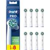 Oral-B Testine di Ricambio per Spazzolino Elettrico CrossAction, Confezione da 8