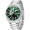CEYADG Orologi da uomo orologi meccanici, orologio automatico da uomo quadrante scheletrico sport casual nylon cinturino in pelle