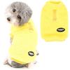 Ranphy Maglione per animali domestici per cani di piccola taglia e ragazzi ragazze pullover cappotto autunno inverno caldo felpa morbida vestiti per gatti freddi, giallo, XXL