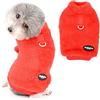 Ranphy Pet Maglione Gilet per cani di piccola taglia Ragazzi Ragazze Pullover Cappotto Autunno Inverno Calda Felpa Morbido Gatto Vestiti Freddo, Rosso, L