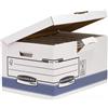 R-KIVE SCATOLA ARCHIVIO C/COPERCHIO A RIBALTA BANKERS BOX SYSTEM (Conf.10)