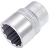 Hazet 900Z-23 Inserto Chiave a Bussola Doppio Esagono, Argento, Attacco Quadro, Cavo, 12.5 mm 1/2 di Pollice