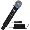 QiCheng&LYS Microfono dinamico, microfono manuale unidirezionale professionale per palcoscenico, karaoke, registrazione vocale (DM-581)