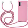MyGadget Cover con Cordino per Samsung Galaxy Note 10 Plus - Custodia con Corda - Case Opaca Antiurto con Laccio | Tracolla - Practical Stylish - Rosa