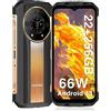 DOOGEE S110 Rugged Smartphone, 22GB RAM+256GB ROM, 10800mAh, 66W Ricarica Rapida, Android 13 Telefono Indistruttibile, 6,58 FHD+ 120Hz 50MP Fotocamera Smartphone Rugged OTG/GPS/NFC/ IP68/ IP69K