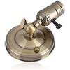 Xrten Mini Applique da Parete Lampada,Portalampada Vintage Edison Rame Portalampada Luce