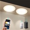 Aigostar 15W Faretti LED da Incasso per Cartongesso, 2 pezzi 1430LM Wi-Fi. Smart Faretto LED Interno Compatibili con Alexa e Google Home, Dimmerabile da Bianco Caldo a 3000-6500K, Φ145-155mm