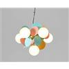 ZZLIGHT LED Camera Bambini Luce Pendente Moderno Ragazzo Ragazza Camera Letto Lampada A Sospensione Colorato Palloncino Lampadario Semplice Principessa Regolabile Altezza Soggiorno Sala Pranzo,6×g9