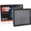 K&N Filtro aria abitacolo K&N Premium: ad alte prestazioni, lavabile, flusso d'aria pulito alla tua cabina: progettato per modelli di veicoli Toyota 2015-2020, VF2054