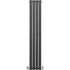 Monster Shop Radiatori Termosifoni in Acciaio Calorifero a Doppio Strato a Pannelli Piatti Riscaldamento Centralizzato Colonna Termosifone Orizzontale Radiatore a Parete - Grigio Antracite - 160 x 28 cm