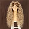 Sapphirewigs Parrucca a fascia riccia biondo cenere parrucca sintetica sciolta onda d'acqua parrucche per le donne senza colla densità 150% 26 pollici
