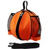 JZK Nera Borsa a Tracolla Porta Pallone Basket Palla Calcio pallavolo, Sacchetto Sportivo con Due Tasche Rete per Borraccia, Zaino portapalloni Calcio Basket (Nero)