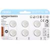 Amazon Basics, 6 batterie a bottone al litio CR2032, 3 Volt, lunga durata, senza mercurio