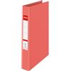 Esselte Raccoglitore a 2 Anelli con Copertina Rigida, Capacità di 190 Fogli in Formato A4, Utilizzabile a Casa e in Ufficio, Gamma Colour'Breeze, Motivo in Rilievo, Dorso da 42 mm - Corallo